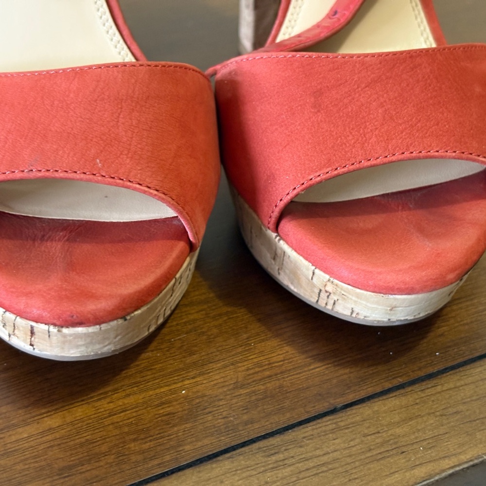Gianni Bini Burnt Orange Strappy Heels - Picture 7 of 8